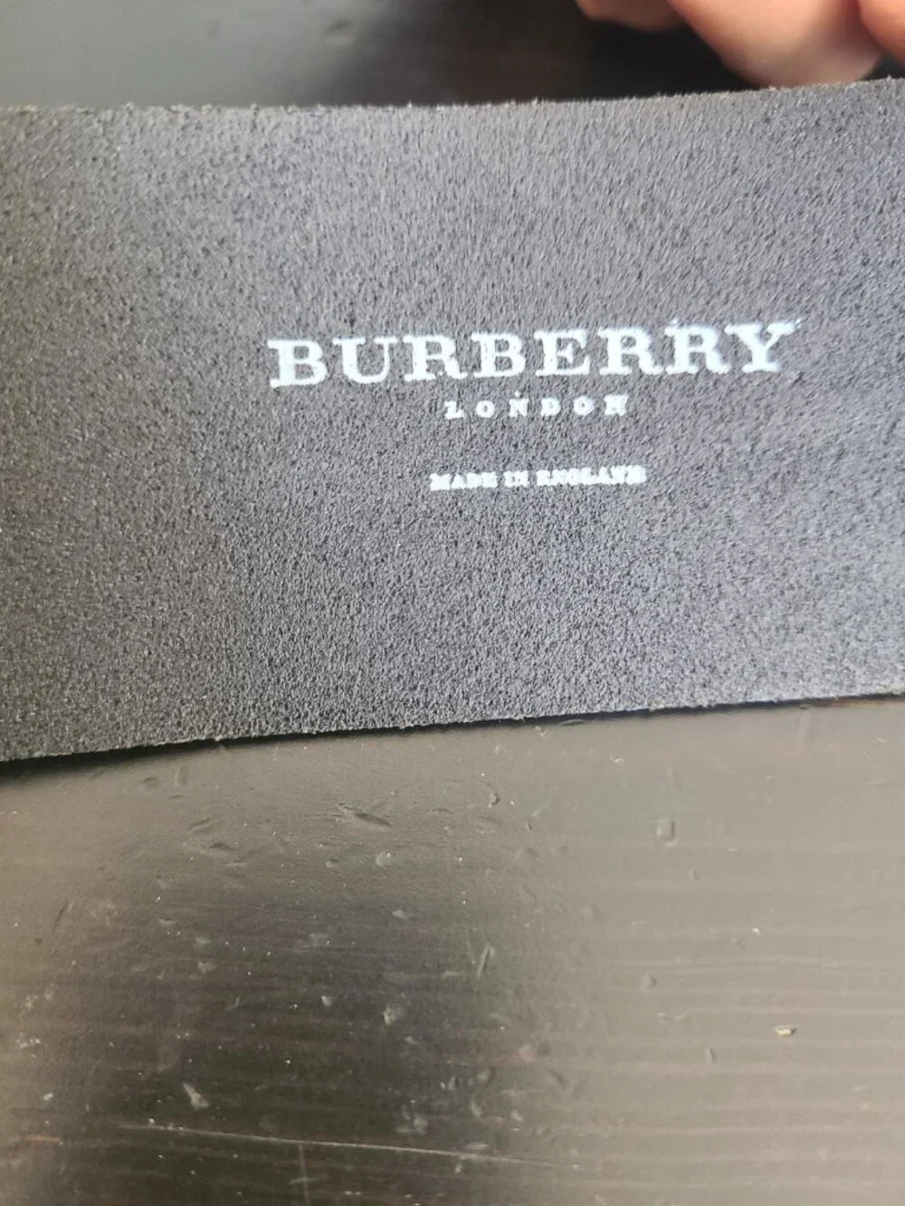 Burberry Women's Leather Belt Black size 1